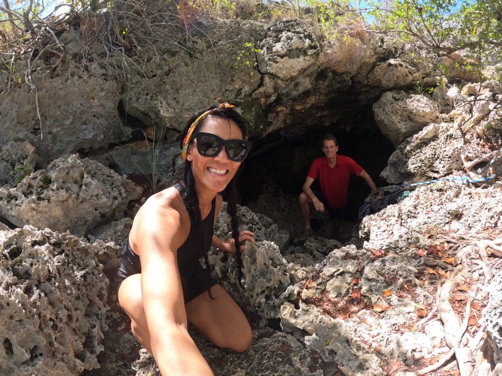 Christine Lozada and Dirk of Cave Tours Bonaire shot on Go Pro 10