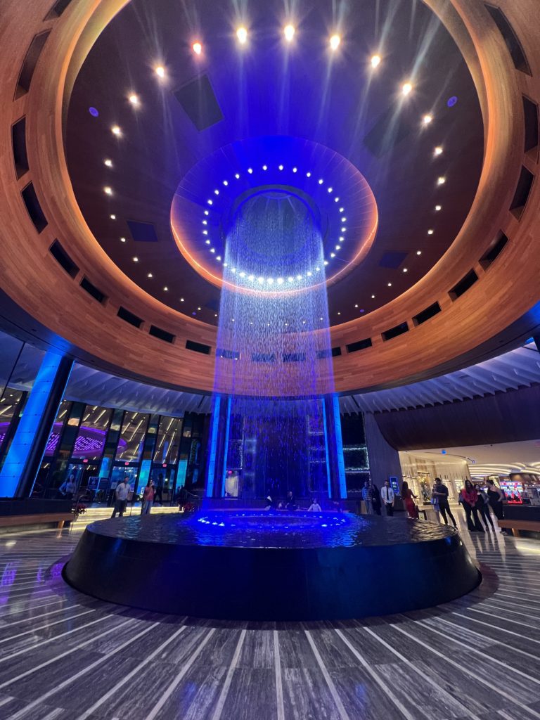 Fountain at the Hardrock Hotel Hollywood Florida