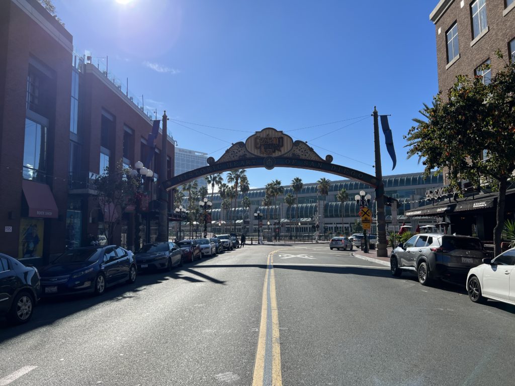 Historic Downtown San Diego Gaslamp Sign