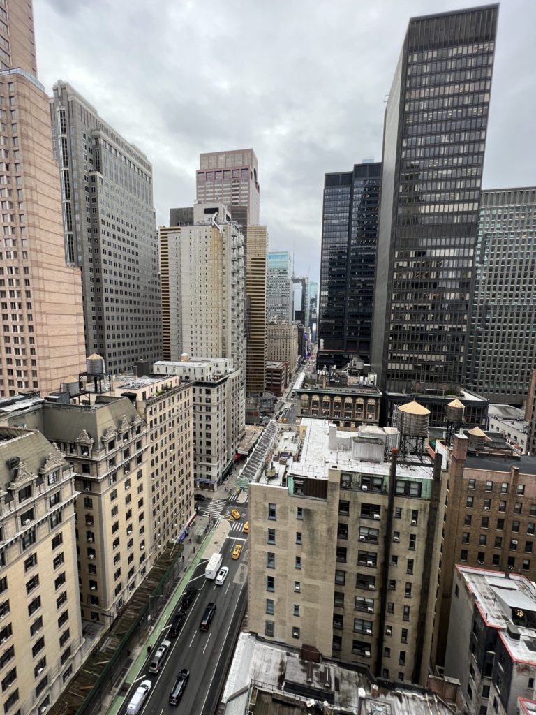 View from my WestHouse Hotel Room of Midtown Manhattan and Times Square