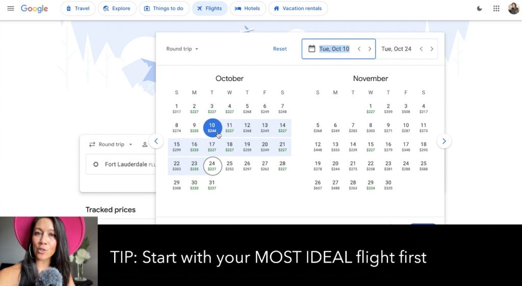 Find cheap flights with google flight tutorial with Christine Lozada