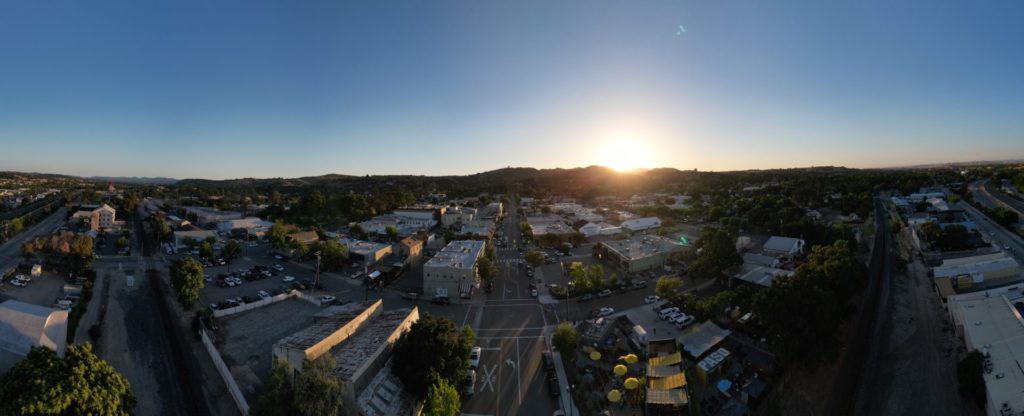 Paso Robles Downtown at Sunset