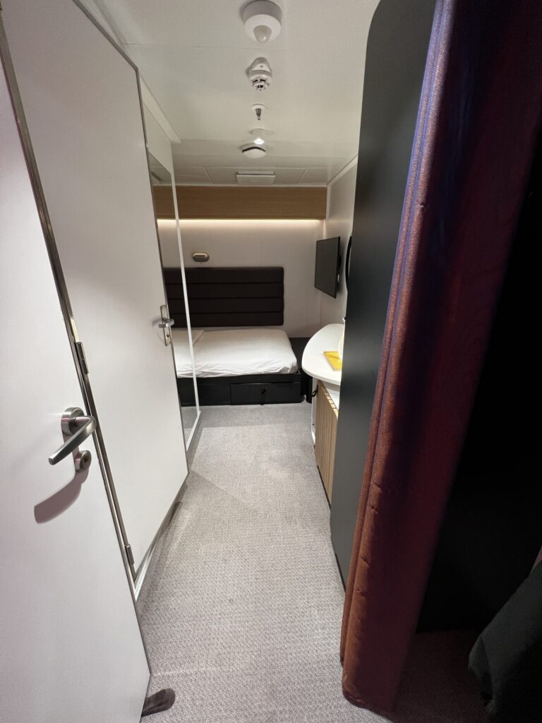 Solo insider cabin on Virgin Voyages
