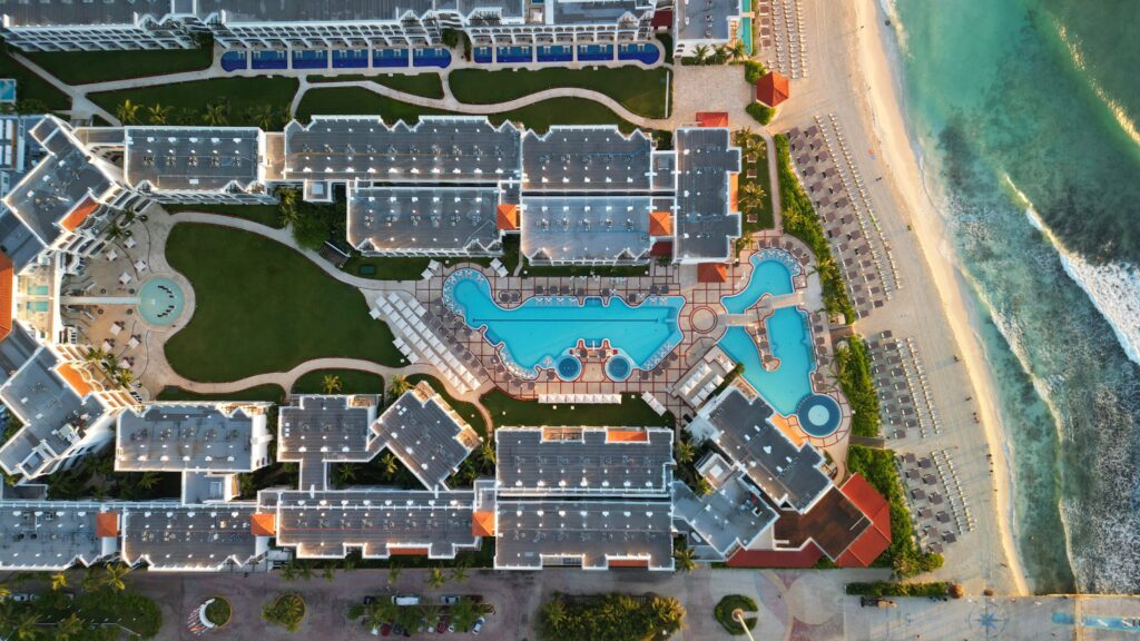 Hilton Playa del Carmen Drone Shot by Christine Lozada