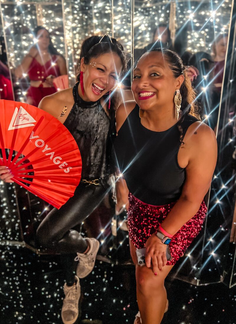 Virgin Voyages Cruise Line Christine Lozada and Mari The Queen of Trips