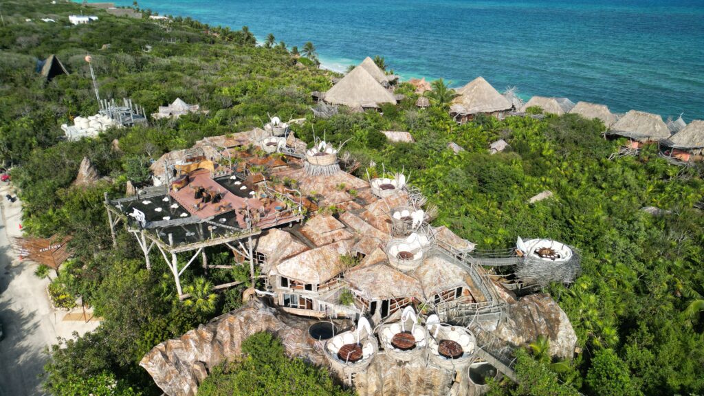 Azulik Tulum drone shot by Christine Lozada