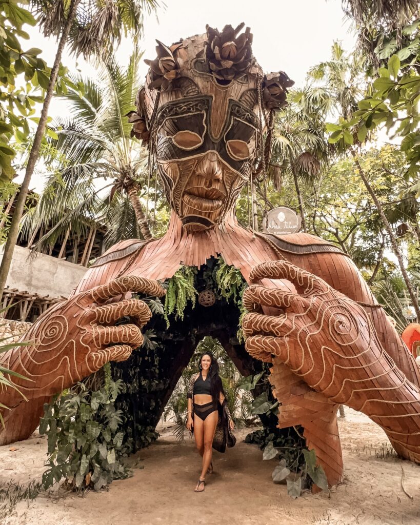 Christine Lozada in Tulum Mexico