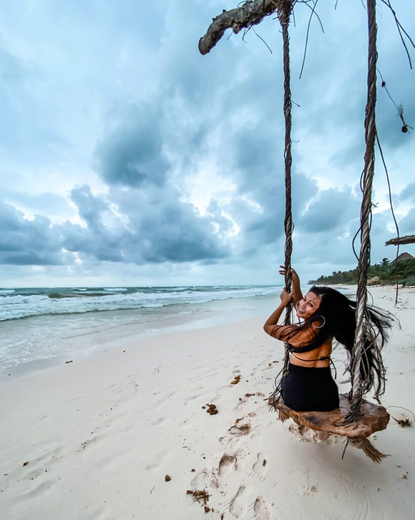 Christine Lozada in Tulum Mexico