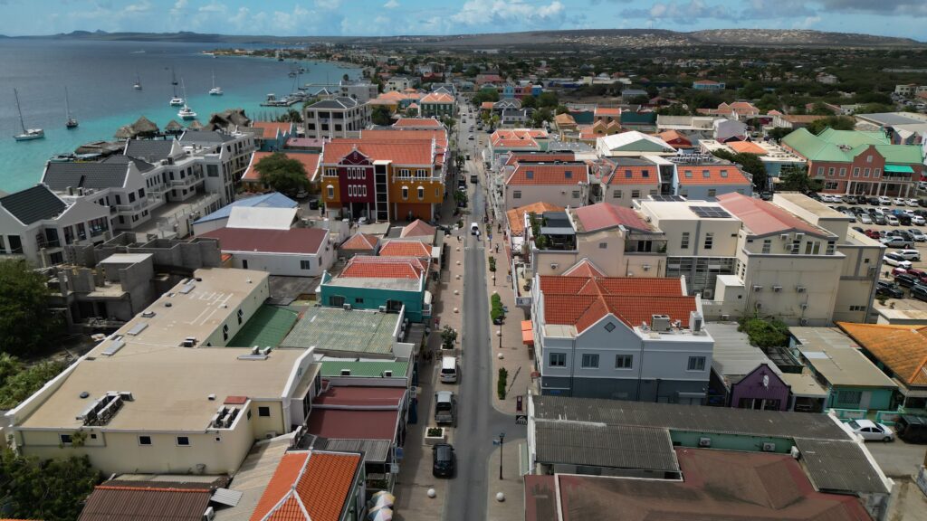 Bonaire cruise port drone shot by Christine Lozada