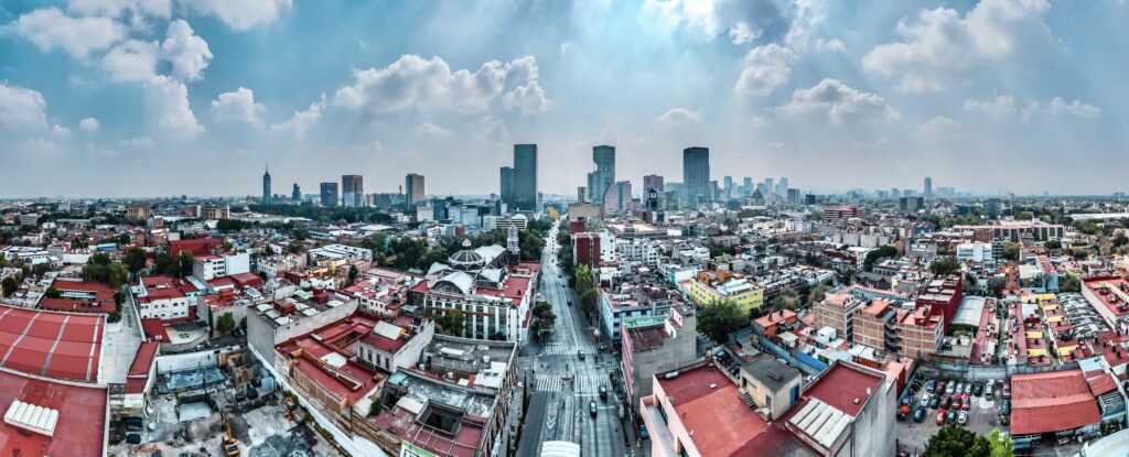 Christine Lozada Drone shot Mexico City